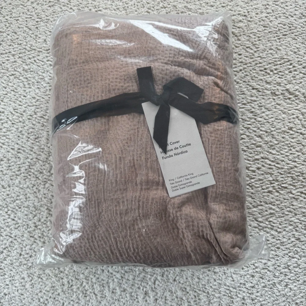 West Elm Silky TENCEL & Cotton Matelasse Duvet Cover